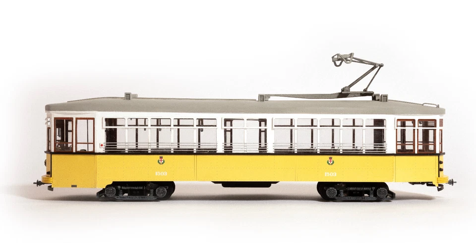 Tram Milano 1503,kit da montare in legno e metallo, Scala 1:24, codice 53013 - Immagine 2 di 4