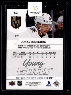 2021-22 Upper Deck Series 2 Young Guns Jonas Rondbjerg Rookie #460