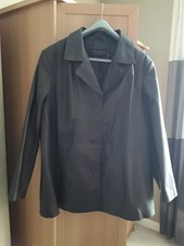 Leather Elements Women's Dark Brown Leather Blazer Style Coat Xxl
