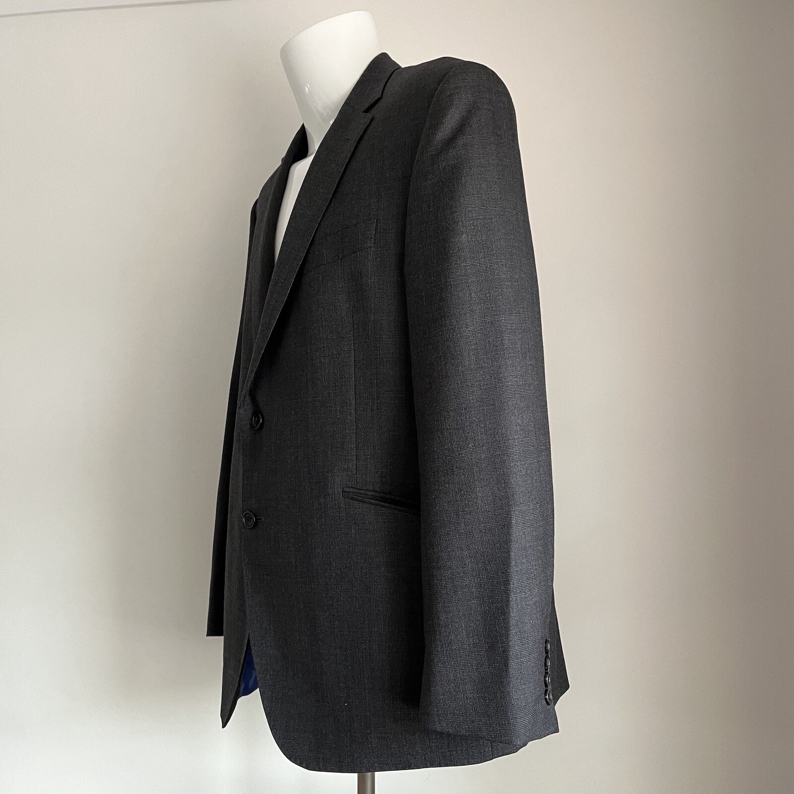 FILA Blazer giacca monopetto Alfred Brown Saville Row M&S antracite taglia UK 44