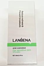 LANBENA Acne Clear Serum For Sensitive Skin 1 fl. oz Exp 10/09/2026