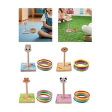 Tossing Interactive Toy Wood Sports Playset Throwing Game for Boys Girls Kids