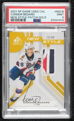 2021-22 SP Game Used CHL Edition New Style Gold 13/49 Connor Bedard Patch uk2