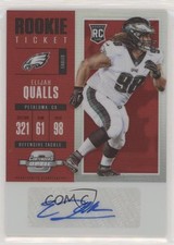 2017 Contenders Optic Rookie Ticket Red Prizm 26/75 Elijah Qualls #176 Auto 1u6