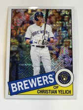 2020 Topps Update Baseball 1985 Chrome Silver Pack - Christian Yelich - Brewers