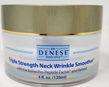 Dr. Denese Triple Strength Neck Wrinkle Smoother Pro-Peptide/Retinol 4oz  NIB