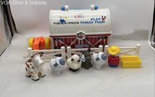 Vintage Fisher Price Play Family Farm Playset