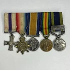 WW1 WWI Canada Military Cross Mini Medal Set Bar India General Service Afghan