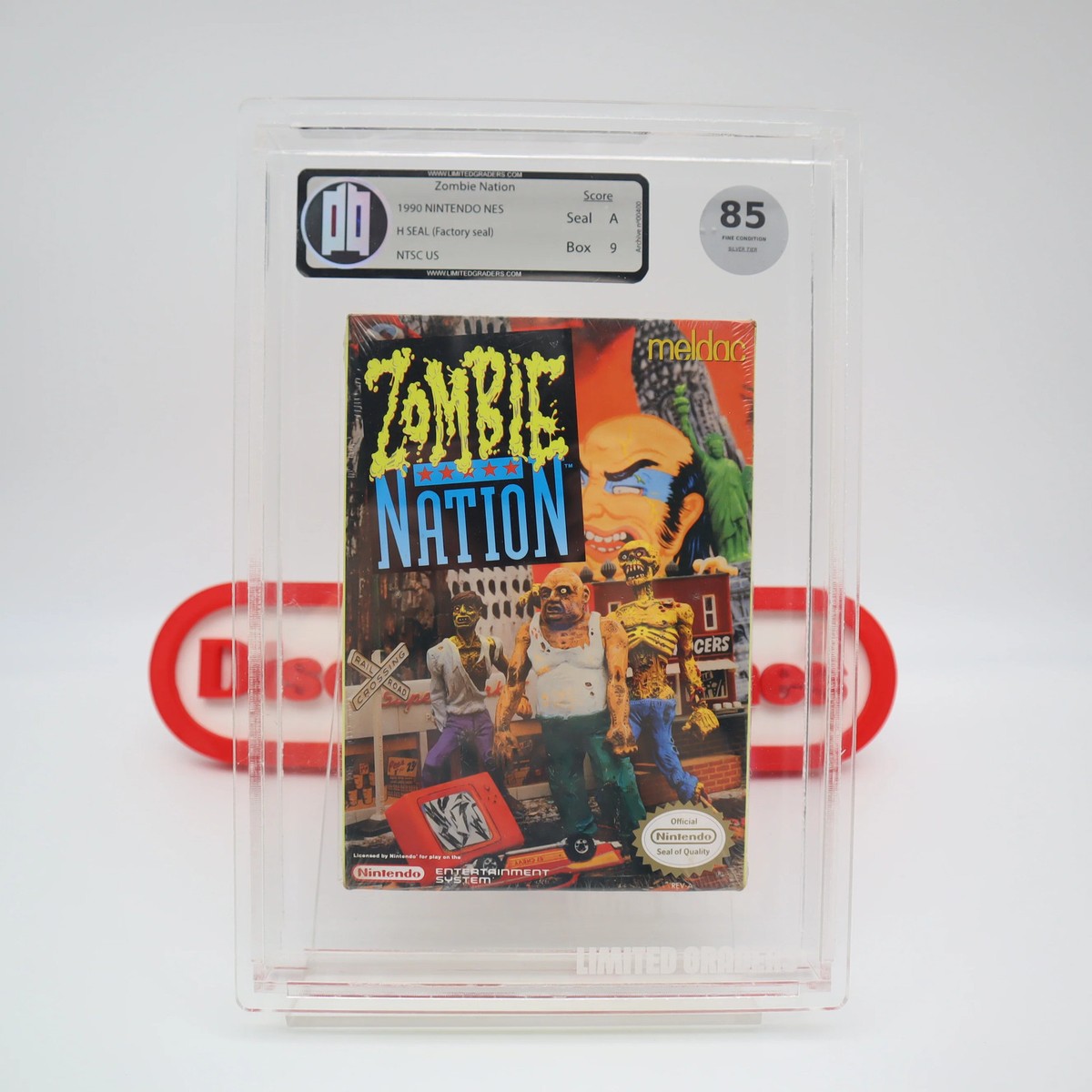 NES Nintendo ZOMBIE NATION - GRADED 9.0 A & 85! NEW & Factory