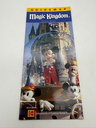 Vintage Walt Disney World Magic Kingdom 2001 Guide Map