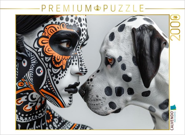 Calvendo Puzzle A Motif From The Calendar Dalmatinergirls | 2000 Pieces, Finishe-image