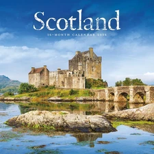 Carousel Calendars,  Scotland 2026 Wall Calendar, 12.01'' X 12.01'', 16-Month Ca