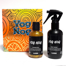 NEW Lush YOG NOG Shower Gel Body Spray 3.3 fl oz 100ml Travel Gift Set 2026-28