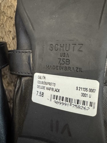 Shultz Calita Damen-Ballerinas schwarz mit Schnalle flach Größe 7,5 B. Neu ohne Karton - Bild 7 von 7