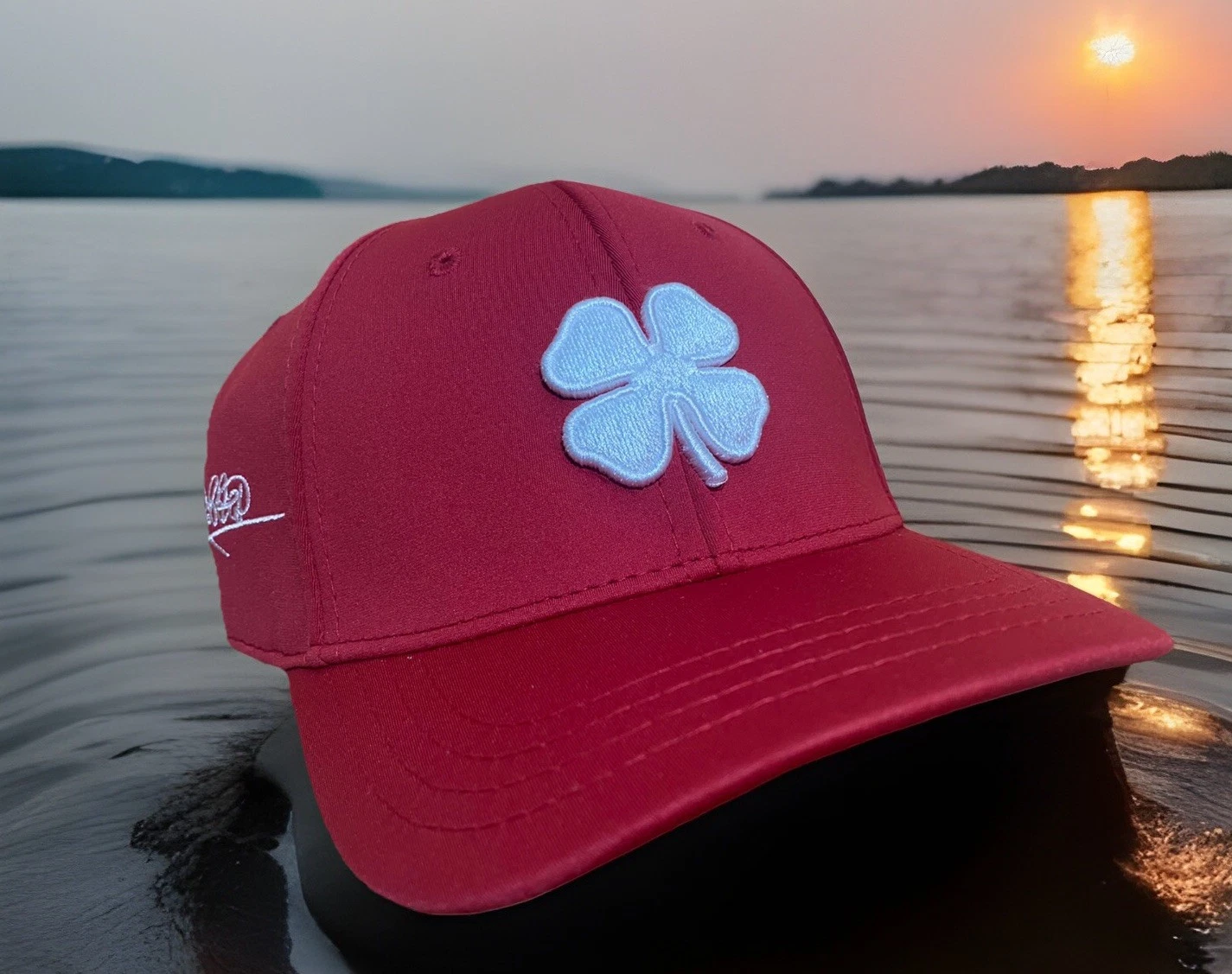 Tony Robbins Blessed Maroon Limited Edition Live Lucky Black Clover Hat New RARE