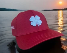 Tony Robbins Blessed Maroon Limited Edition Live Lucky Black Clover Hat New RARE