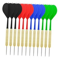 Steel Tip Darts,12 Pack Metal Tip Dart Set, Darts Metal Tip Set, Metal Darts