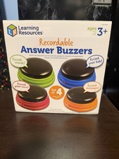 Learning Resources Recordable Answer Buzzers - Set of 4