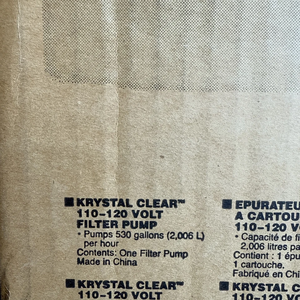 Intex Krystal Clear Model Filter-Pump #58603 Pumps 530 Gallons Per Hour Open Box - Image 4 of 4