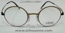 NEW SILHOUETTE GOLD TITANIUM LITE WAVE 5570 7530 46-21-140 FULLRIM EYEGLASS~$590