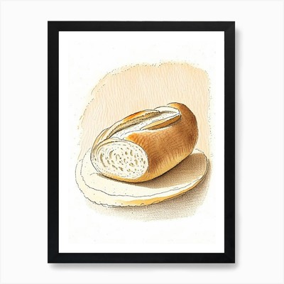 Sauerteig Brot Bäckerei Produkt Königin gerahmtes Wandbild Poster Leinwanddruck Bild
