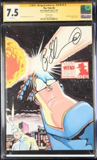 The Tick 8 CGC SS 7.5 Signed by Ben Edlund Rare No Logo Variant