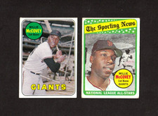 1969 Topps Baseball Willie McCovey #440 & NL All Star #416 HOF SF Giants