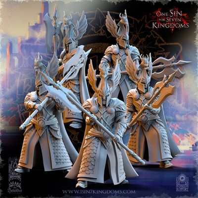 Beholder Miniatures- Silvermoor Elves Phoenix Guardians (Resin Miniaturen)
