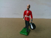 Scruby, British Grenadier Guards carrying bearskin hat, 54mm lead, well painted
