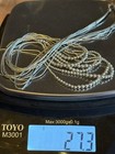 Sterling Silver 925 Multi Strand Beaded Necklace Native Style Unique 24” NR — photo 10