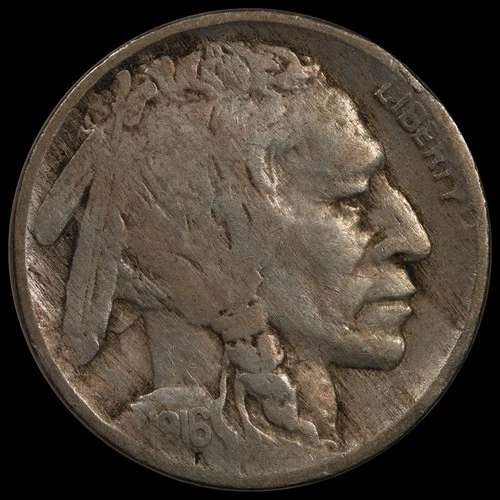 1916 5C Buffalo Nickel Circulated Coin