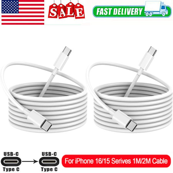 For Samsung iPhone 15 16 Pro Max 60W USB-C to USB C Cable Fast Charger Cord Lot