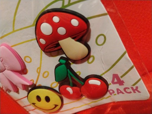 6+ SHOE charms 🩴🩴 2 Pack Brand NEW Sports 🏈*Gaming🎮 * Emoji 🙂*  Fun Chic 🍄 - Picture 3 of 4