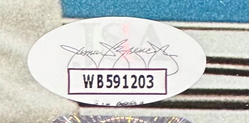 Mike Tyson Signed Framed 16x20 Evander Holyfield Ear Bite Fight Photo JSA - Image 2 of 3