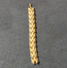 585 Yellow Gold Herringbone Chain Bracelet with Box Clasp, No Stone
