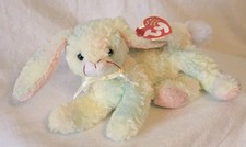 Ty Beanie Baby  COTTONBALL bunny rabbit tie-dye NEW NWMT toy stuffed Plush