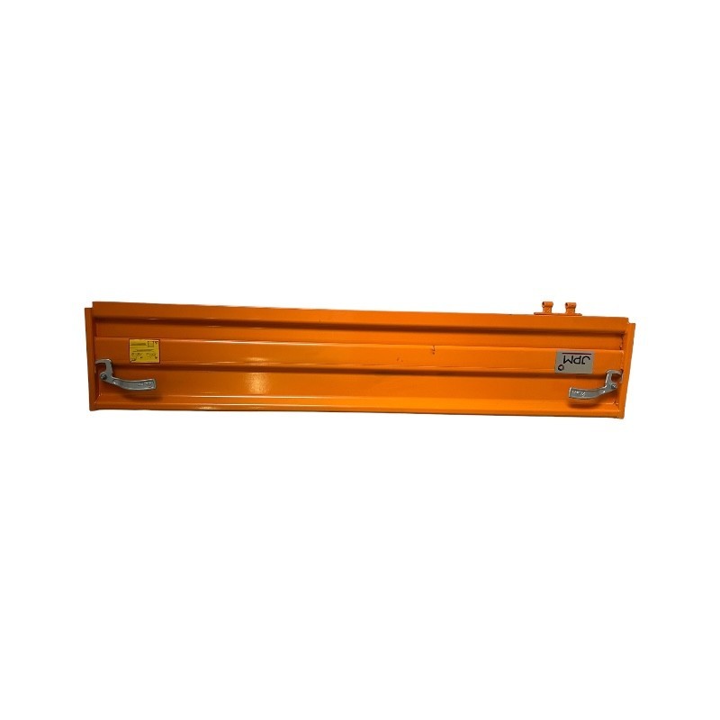 Ridelle arrière orange en aluminium grande taille JPM pour camion benne