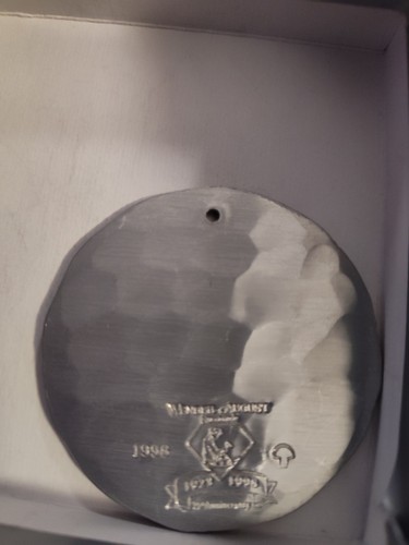 Wendell August Forge Christmas Tree Ornament 1998 Aluminum 75th Anniversary - Picture 2 of 3