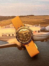 Vintage FAF/PAF Military Issue Le Cheminant Master Mariner Cal 39 Chronograph