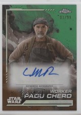 2024 Topps Chrome Star Wars Kashyyyk Green Refractor 3/99 Chad Parker Auto 0m4f