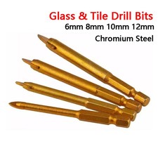 6/8/10/12mm Glass  Tile Drill Bits Porcelain Ceramic Chrome Steel Drill Bits