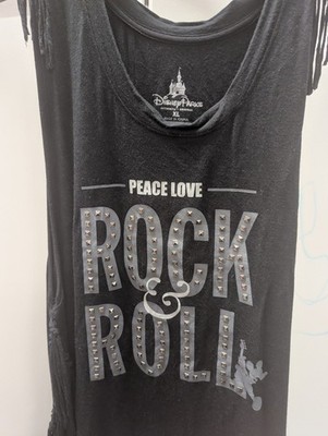 Disney Parks Rock N Roller coaster tank - Peace Love Rock N Roll size XL