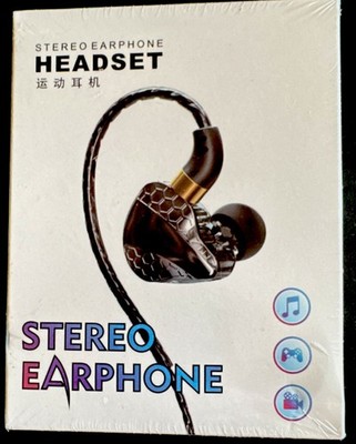 Adorezyp S18 Stereo In-Ear Gaming Earphones, Enhanced Bass, 3.5mm, Black