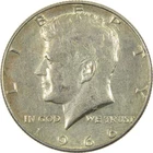 1966 Kennedy Half Dollar Circulated Silver Clad 50c Coin Collectible
