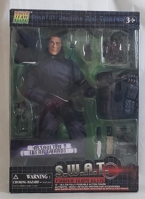 Power Team Elite SWAT Assaulter Pick-up Man Action Figure Police