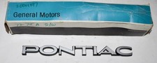 Nos 1973-1975 Pontiac Lemans Station Wagon Tailgate Pontiac Nameplate 9621402 Nos 1973-1975 Pontiac Lemans Station Wagon Tailgate Pontiac Nameplate 9621402