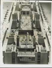 Listing image for 1965 Press Photo Model of National Air and Space Museum in Washington, D.C.