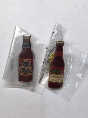 1984 OLYMPIC Budweiser 2 Pins Bud/Bud Light Sponsor 84 LA Summer Olympic RARE - Picture 5 of 5
