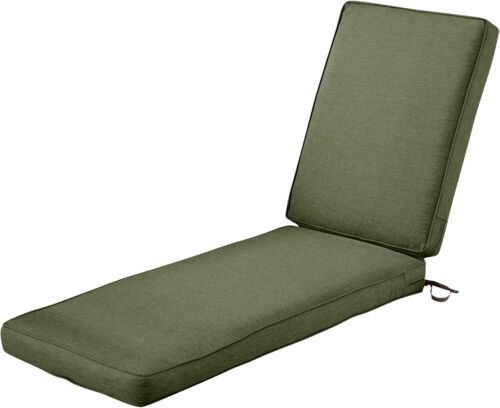Classic Accessories Montlake Outdoor Chaise Cushion FadeSafe 80x26" Protection - Picture 3 of 9