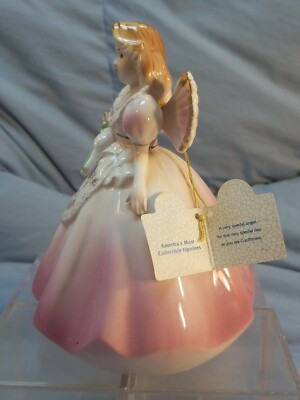 Josef Originals Figurine Confirmation Angel Girl Pink Dress Porcelain w  Tags | eBay